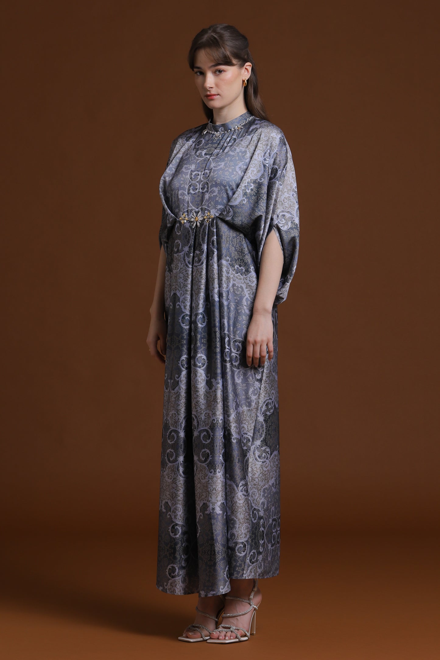 Kindness - Grey Baroque Kaftan