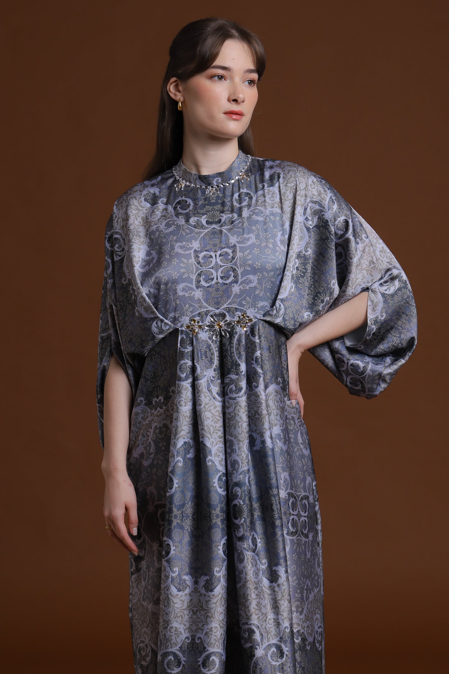 Kindness - Grey Baroque Kaftan