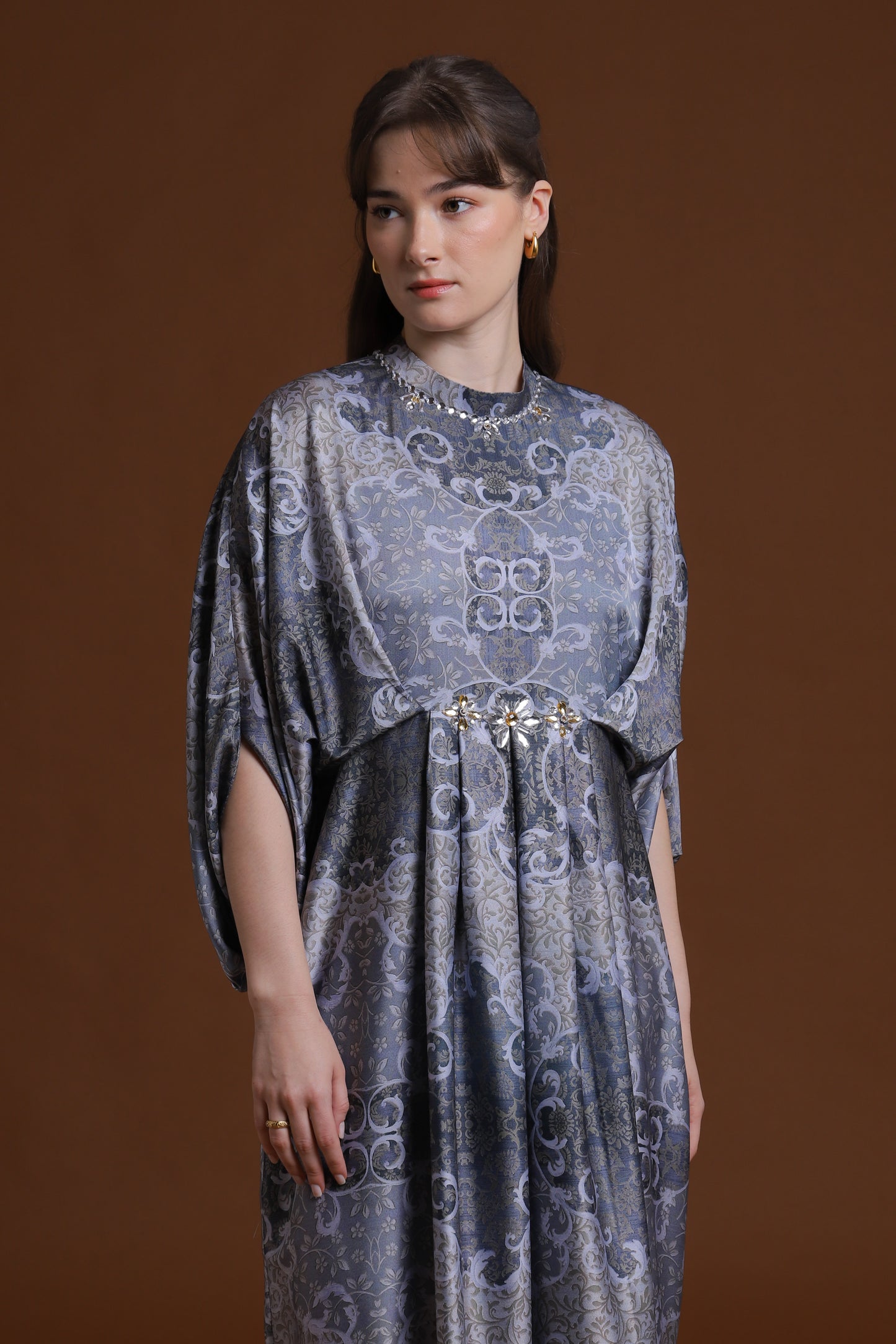 Kindness - Grey Baroque Kaftan