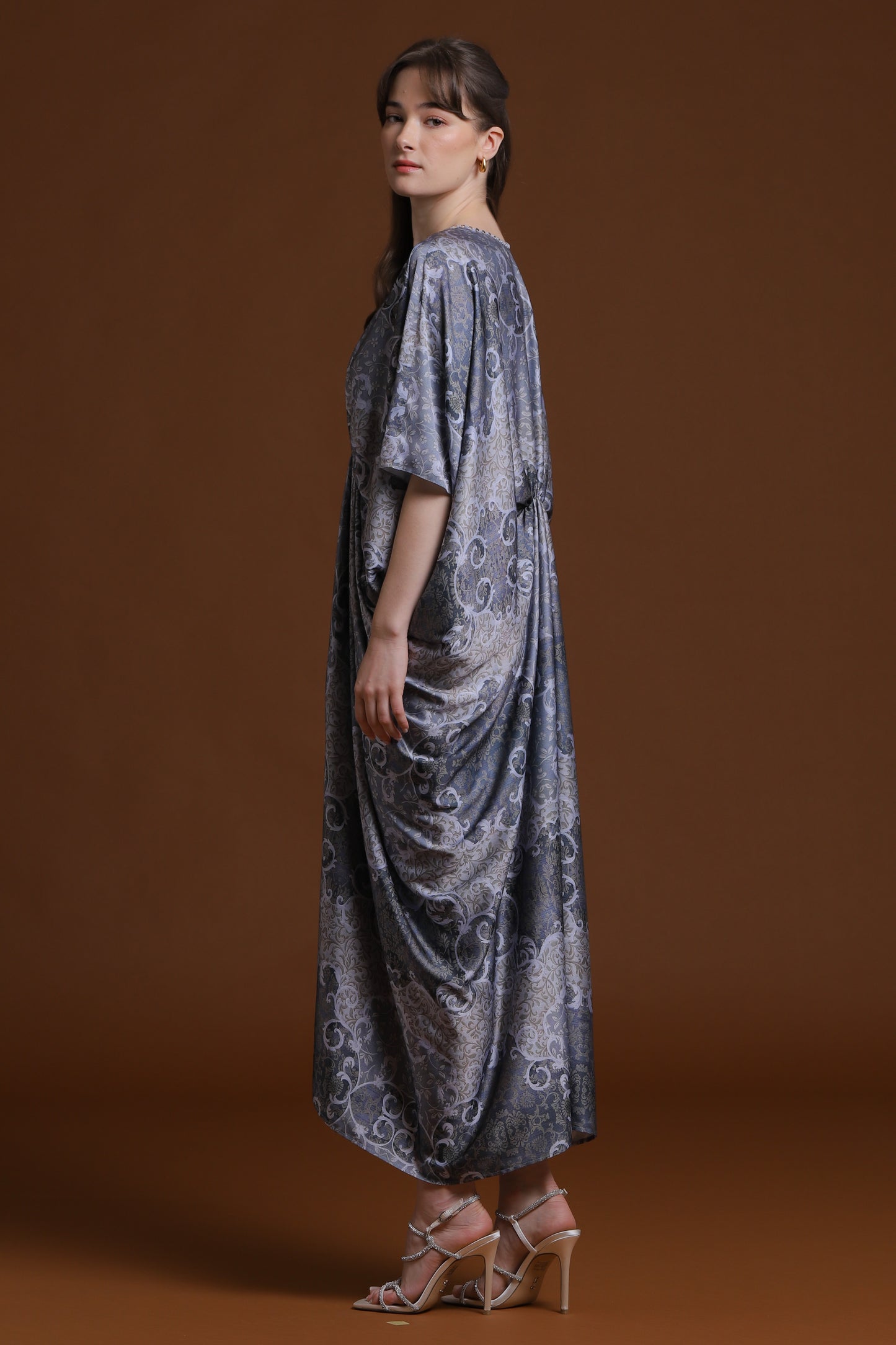 Gracious - Grey Baroque Kaftan