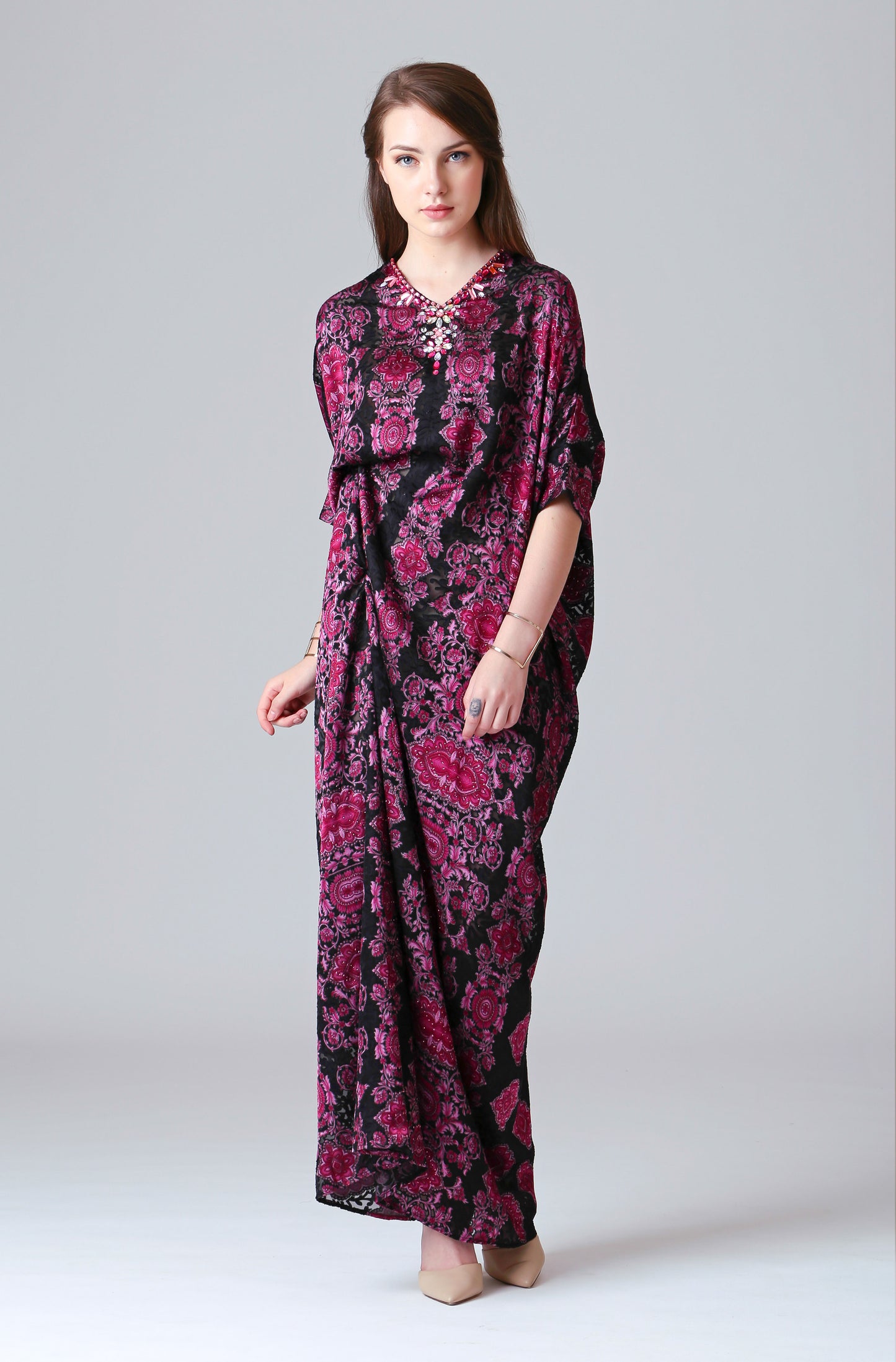 Wise - Pink Baroque Kaftan