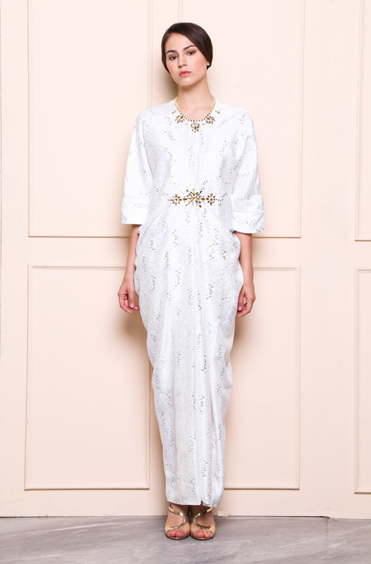 Innocence - White Sparkle Kaftan