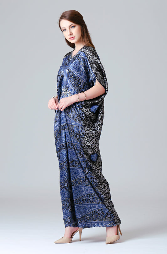 Innocence - Bluish Paisley Kaftan